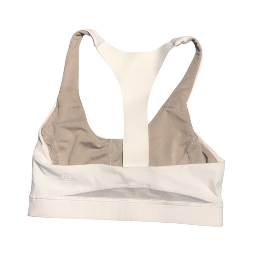 Lululemon White Sport Bra size 4